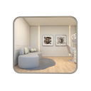 Ver imagem 2 de Espelho Retangular Grande Decorativo 90x80 Sala Banheiro Quarto Luxo Hall Sala