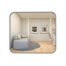 Espelho Retangular Grande Decorativo 90x80 Sala Banheiro Quarto Luxo Hall Sala - 2