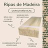 40 Ripas P/ Artesanato Repac Madeiras Pinus 40x1,5x1,5cm - 3