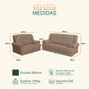 Ver imagem 3 de Conjunto de Sofá 2,00 X 1,50m 3 e 2 Lugares Suede Filadélfia
