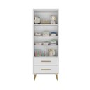 Ver imagem 7 de Quarto Infantil com Guarda-Roupa 2 Portas 2 Gavetas com Cômoda Magia Espresso Móveis Branco
