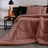 Edredom Solteiro Mescla Fusion Terracota em Malha 50% Algodão 50% Poliéster Vivaldi Sul Brasil Vival - 1