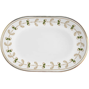 Ver imagem 1 de Travessa em Cerâmica Rasa Bandeja Oval Celebrações de Natal Classic Nuts Nozes Filete de Ouro Mesa P