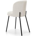 Ver imagem 4 de Cadeira para Sala de Jantar Cozinha Estofada Gavi L02 Linho Bege - Lyam Decor