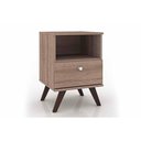 Ver imagem 1 de Mesa Cabeceira RT3019 c/ 1 Gaveta Rustico - Movelbento