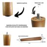 Kit 4 Pés Palito de 30cm para Poltronas | Envia Brasil - 3