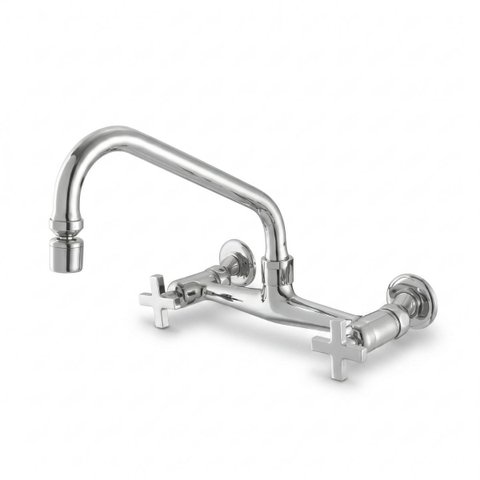 Misturador de Cozinha Parede Nya 1/4 de Volta 25885 Meber - Cromado