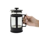 Ver imagem 2 de Cafeteira Prensa Francesa 600ml Vidro Borossilicato Preta - Mozcada