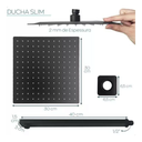 Ver imagem 2 de Chuveiro Quadrado de Luxo em Aço Inoxidável Black Matte