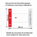Ver imagem 2 de Dormitório Queen Size sem Cama 1220s Branco