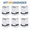 Kit 06 Acabamento De Registro C50 Cromado Padrão Deca - 1