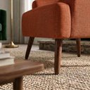 Ver mais imagens de Poltrona Decorativa Naomi Pes Madeira Linho Color Trend Tca 303 Moll