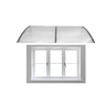 Toldo Policarbonato 1,80 X 0,50m Cinza e Translucido com Kit - 3