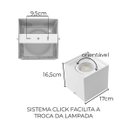 Ver imagem 2 de Spot Sobrepor Plafon Quad Branco Box P/ Par30 Starlumen St2758