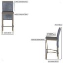 Ver imagem 2 de 4 Banqueta em Alumínio Roma Fendi Corda Náutica Tecido 11