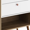 Ver imagem 7 de Balcão Gabinete para Banheiro com Pés 60cm Lionel B06 Branco Nogal - Lyam Decor