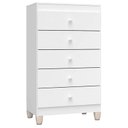 Ver imagem 4 de Quarto de Bebê 4 Portas com Gaveteiro Ternura Baby e Berço Mirelle Branco Brilho - Incorplac