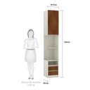 Ver imagem 3 de Mesa de Cabeceira Direito 1 Porta 2 Gavetas Prime Plus Luciane