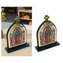 Ver imagem 2 de Capelinha Nossa Senhora de Guadalupe Madeira 14 Cm