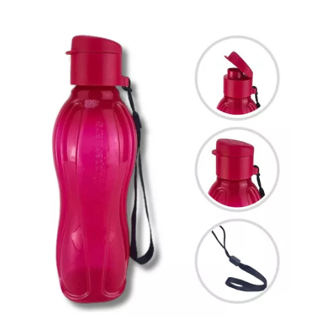 Tupperware Garrafa Eco Tupper 500ml Vermelha com Gliter Tupperware Garrafa Eco Tupper 500ml Vermelha