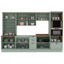 Ver imagem 7 de Cozinha Completa Modulada 100% Mdf 6 Peças com Cristaleira Iluminata