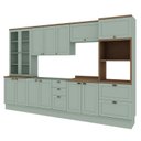 Ver imagem 3 de Cozinha Completa Modulada 100% Mdf 6 Peças com Cristaleira Iluminata