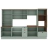 Cozinha Completa Modulada 100% Mdf 6 Peças com Cristaleira Iluminata - 5