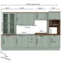 Ver mais imagens de Cozinha Completa Modulada 6 Peças 100% MDF com Cristaleira Torre Quente e Balcão para Pia Iluminata