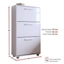 Ver imagem 3 de Sapateira 3 Portas Basculante Branco Advantage