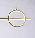 Ver imagem 3 de Pendente 100cm e Cabo 3mt Metal Dourado Led Integrado 3000k Bivolt Tupiara