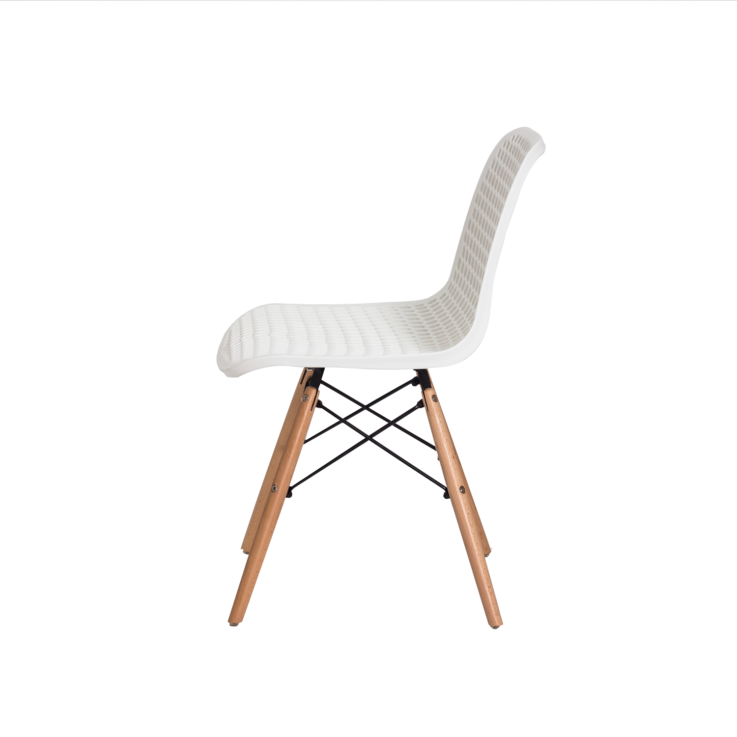 Cadeira Charles Eames Colmeia Eiffel Dkr Branca - 3