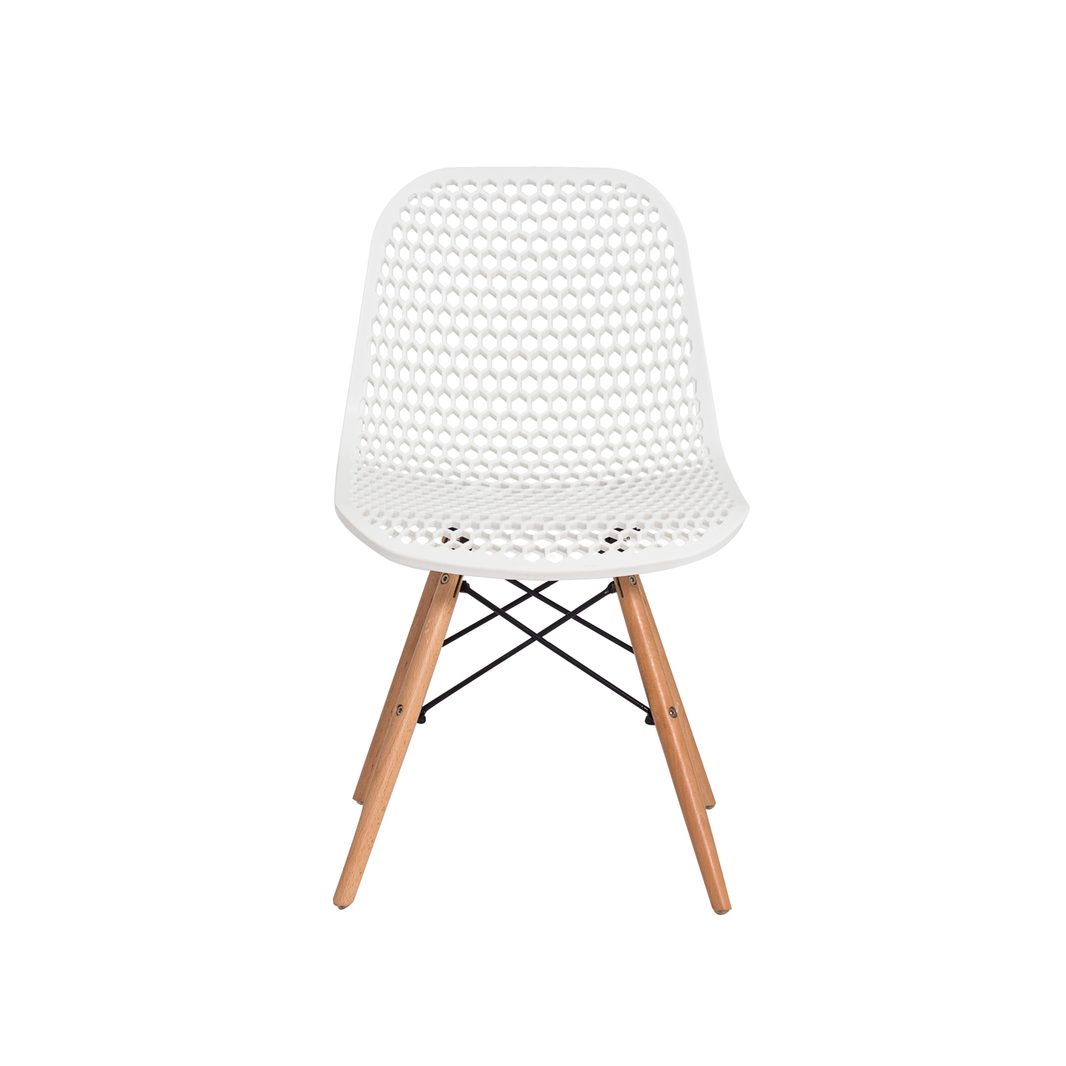 Cadeira Charles Eames Colmeia Eiffel Dkr Branca - 2