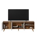 Ver imagem 6 de Rack para TV Ripado Capri até 75 Polegadas 3 Portas Freijó/Off Colibri Decor