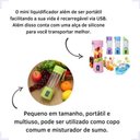 Ver imagem 3 de Mixer Garrafa Elétrica Squeeze Mini Liquidificador Vitamina