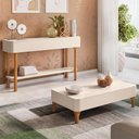 Ver imagem 2 de Aparador Sala de Estar Fiero e Mesa de Centro Liz Off White - Hb Móveis