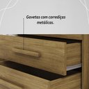 Ver imagem 6 de Guarda Roupa Solteiro 6 Portas 3 Gavetas Taurus - Nature