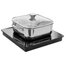 Ver imagem 1 de Mesa de Aquecimento a Indução Tramontina 220v Panela Quadrada Porta Utensílios Colher