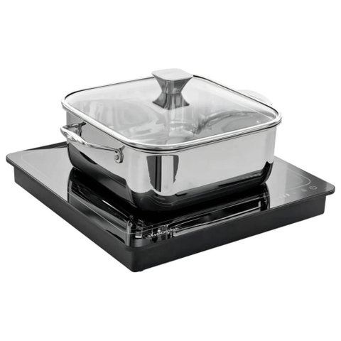 Mesa de Aquecimento a Indução Tramontina 220v Panela Quadrada Porta Utensílios Colher