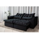 Ver imagem 1 de Sofá Retrátil e Reclinável Ipanema 1,80m em Tecido Veludo C/pillow Nos Braços - Montagem Inclusa:pre