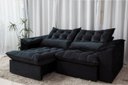 Ver imagem 2 de Sofá Retrátil e Reclinável Ipanema 1,80m em Tecido Veludo C/pillow Nos Braços - Montagem Inclusa:pre