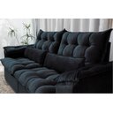 Ver imagem 4 de Sofá Retrátil e Reclinável Ipanema 1,80m em Tecido Veludo C/pillow Nos Braços - Montagem Inclusa:pre