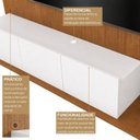 Ver imagem 6 de Rack com Painel para TV até 60 Polegadas Ayla 100% MDF com LED