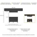 Ver imagem 5 de Armário De Cozinha Compacta 4 Peças Mp3697.895 Veneza Preto