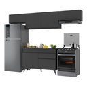 Ver imagem 6 de Armário De Cozinha Compacta 4 Peças Mp3697.895 Veneza Preto