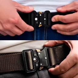 Cinto Tático Militar com Fivela de Metal - Preto - 6