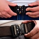 Ver imagem 6 de Cinto Tático Militar com Fivela de Metal - Preto