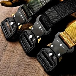 Cinto Tático Militar com Fivela de Metal - Preto - 4