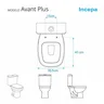 Assento Sanitario Poliester Anti Bactéria Avant Plus Branco para Vaso Incepa - 3