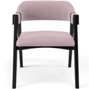 Ver imagem 3 de Kit 2 Cadeiras Sala de Jantar Estar Living Estofada Suran L02 Preto Suede Rosê - Lyam Decor