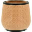 Ver imagem 1 de Cachepô Decorativo Vaso Enfeite 13x13x13cm Cerâmica Bege